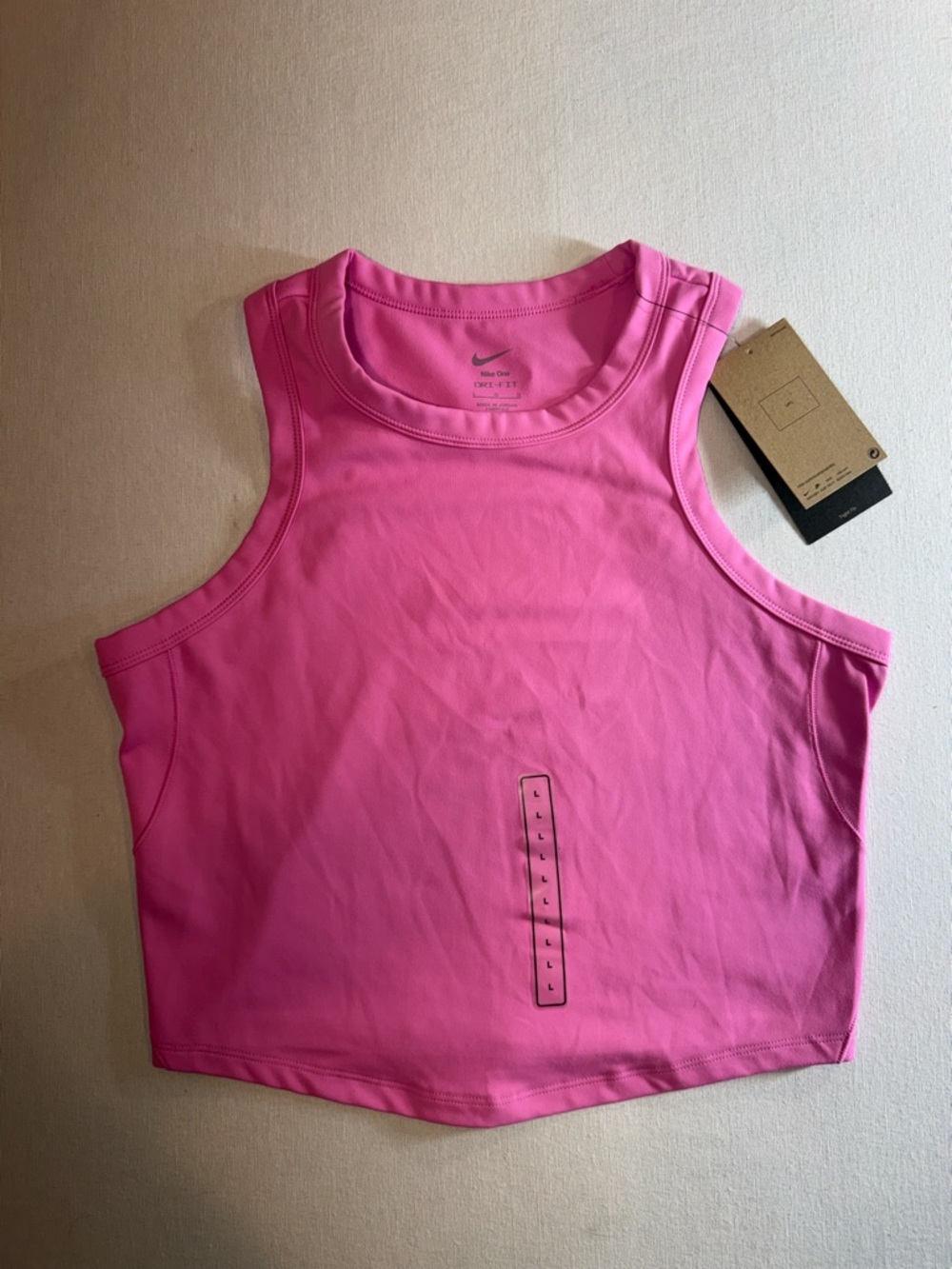 Nike Women’s Pink Dri-Fit Athletic Crop Tank Top